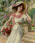 Emile Vernon The Flower Garden painting